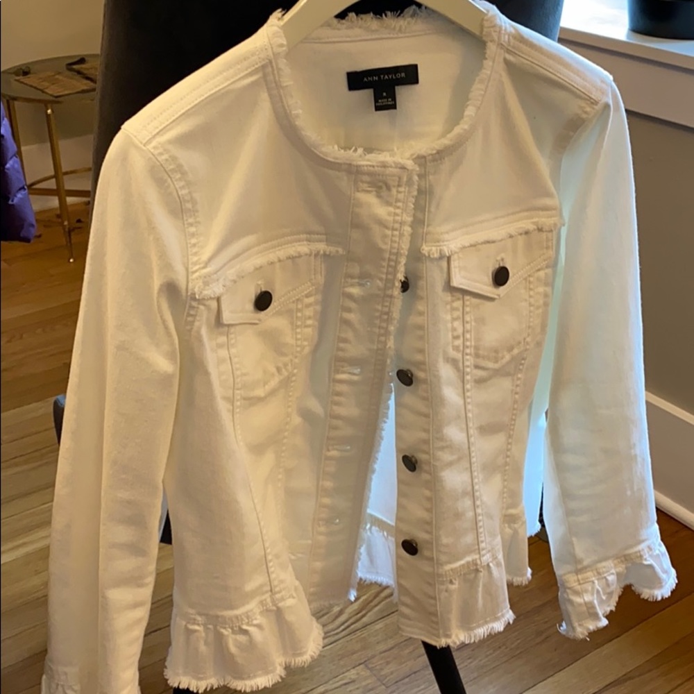 White denim jacket